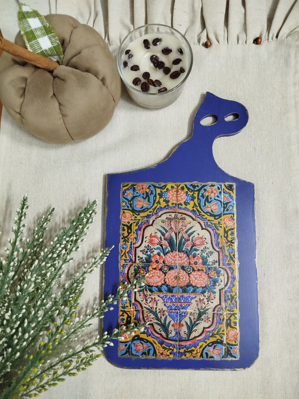 تخته سرو دکوپاژ مدل کاشی ایرانی